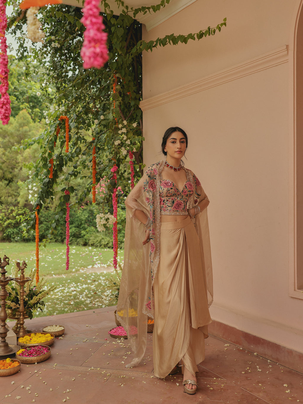 Beige Cape Set, view 2