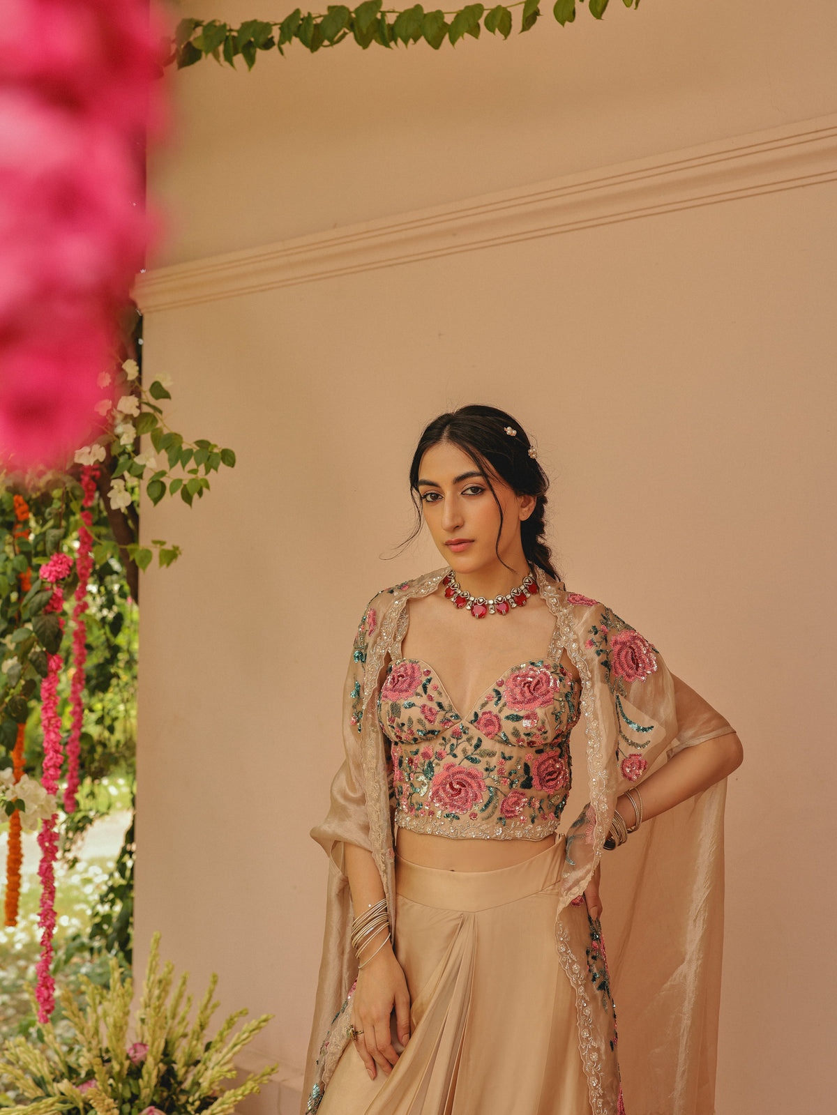 Beige Cape Set, view 3