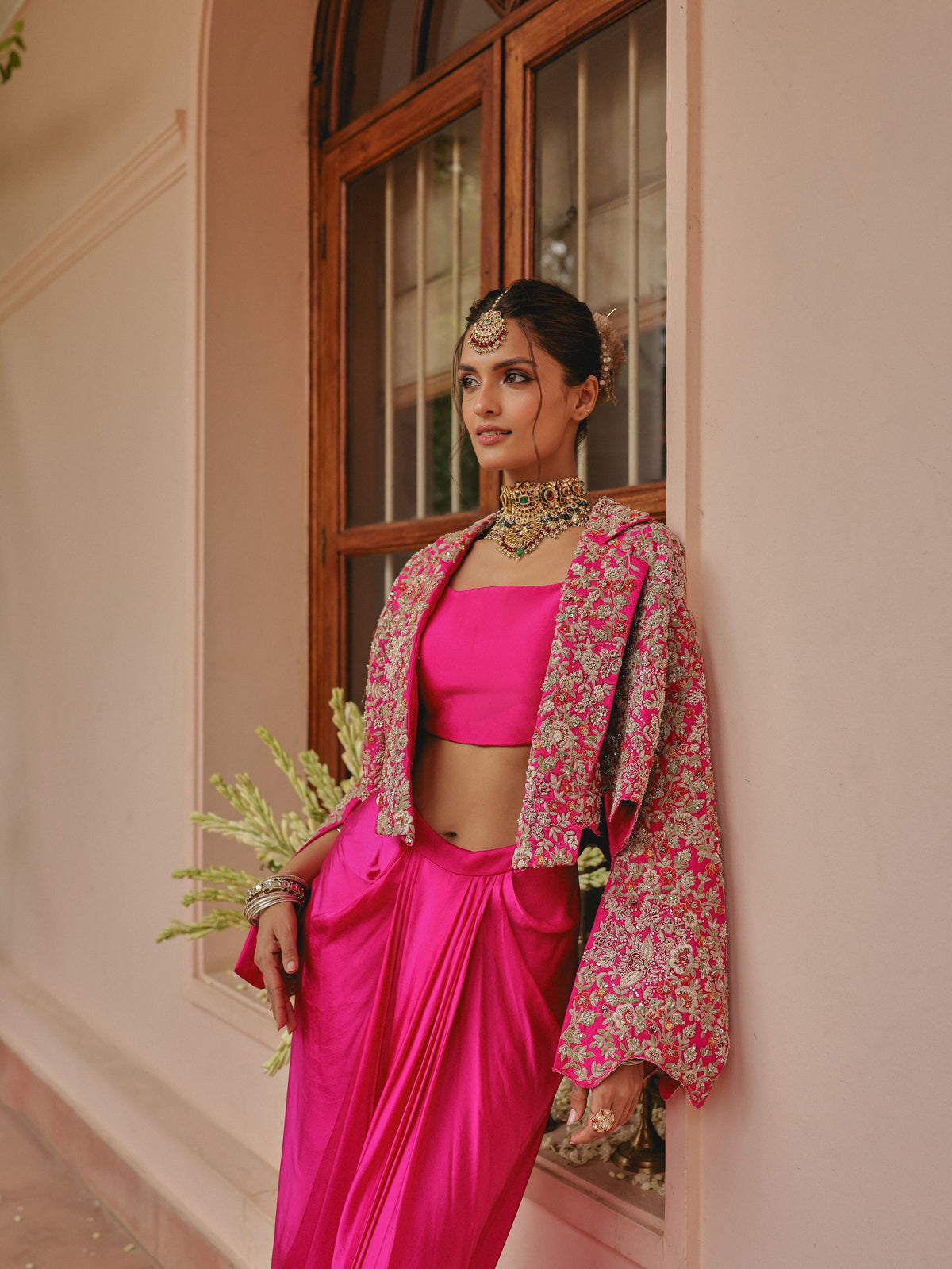 Rani Pink Blazer Set