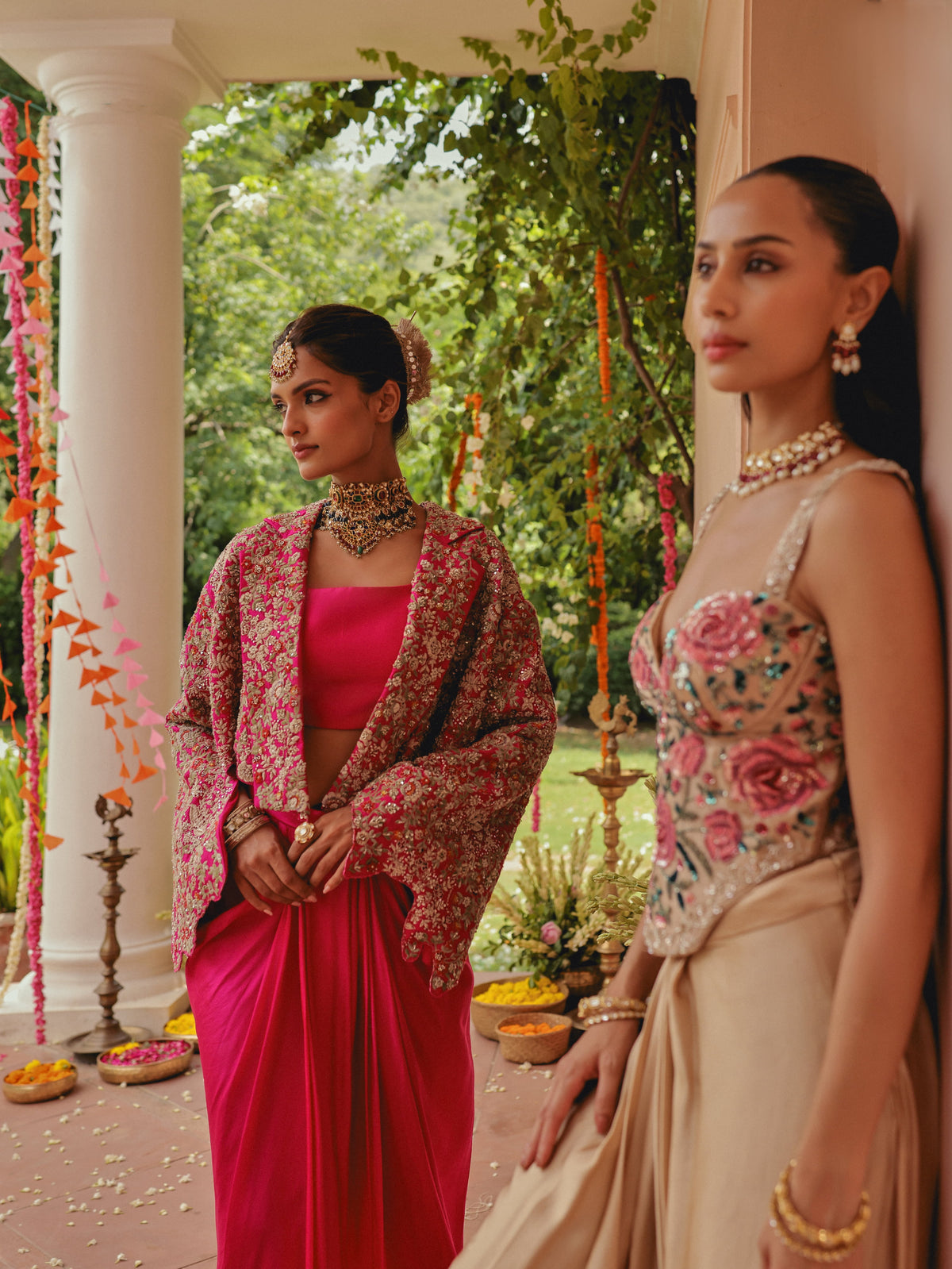 Rani Pink Blazer Set, view 4