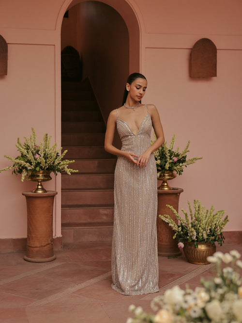 Beige Gown, view 2
