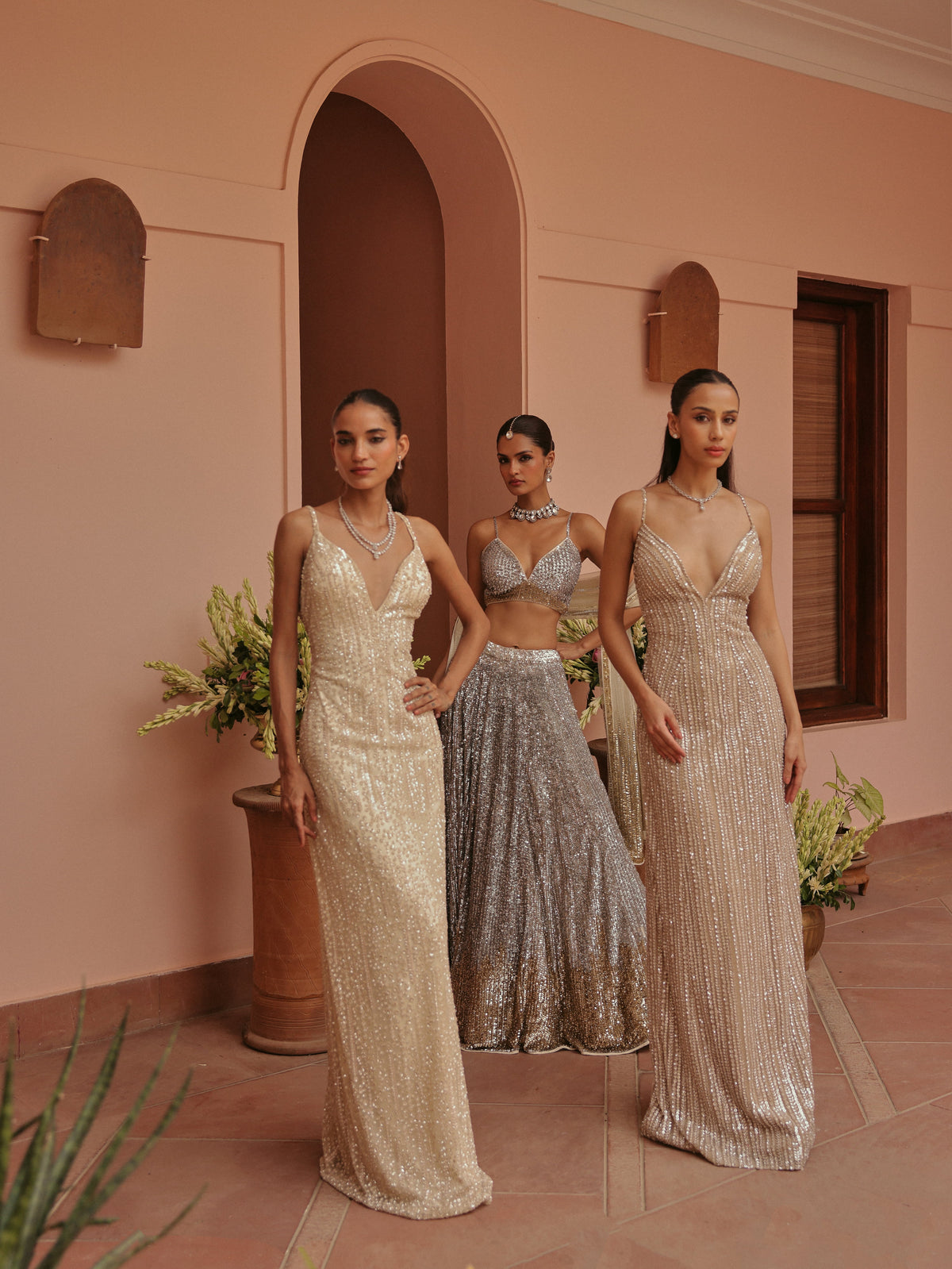 Beige Gown, view 5